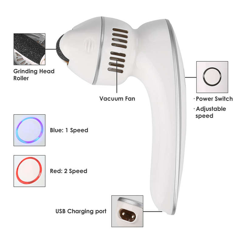 Portable Electric Foot Grinder Callus Dead Skin Peel Remover