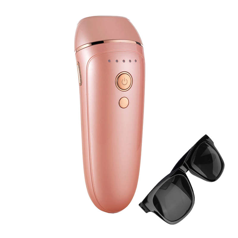 Professional 600,000 Flashes Painless IPL Hair Remover Machine - Pink