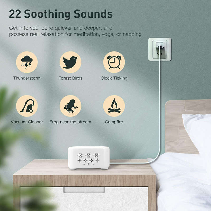 Portable White Noise Sounder Machine Support Earphone Jack & TF Card Reader