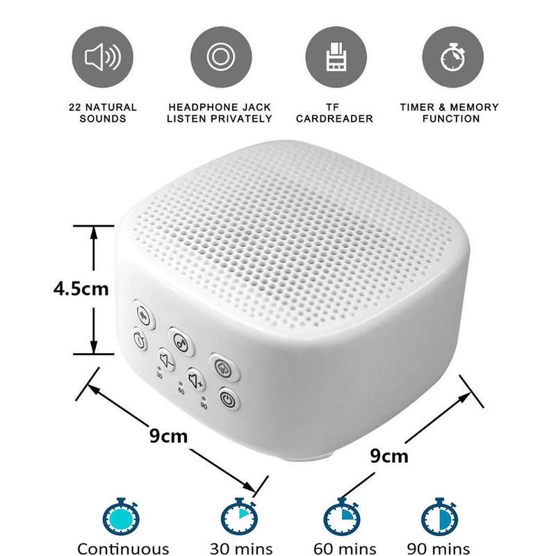 Portable White Noise Sounder Machine Support Earphone Jack & TF Card Reader