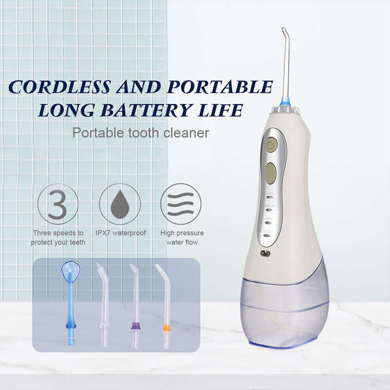 Professional Dental Oral Irrigator with 300ml Water Tank for Travel & Home