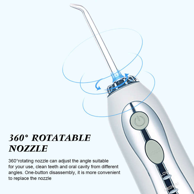 Professional Dental Oral Irrigator with 300ml Water Tank for Travel & Home