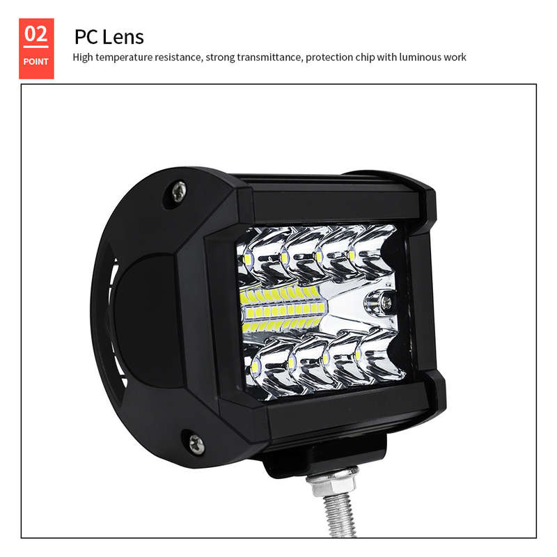 4 Inch 60W LED Work Light Bar for Driving Offroad Boat Car Tractor Truck