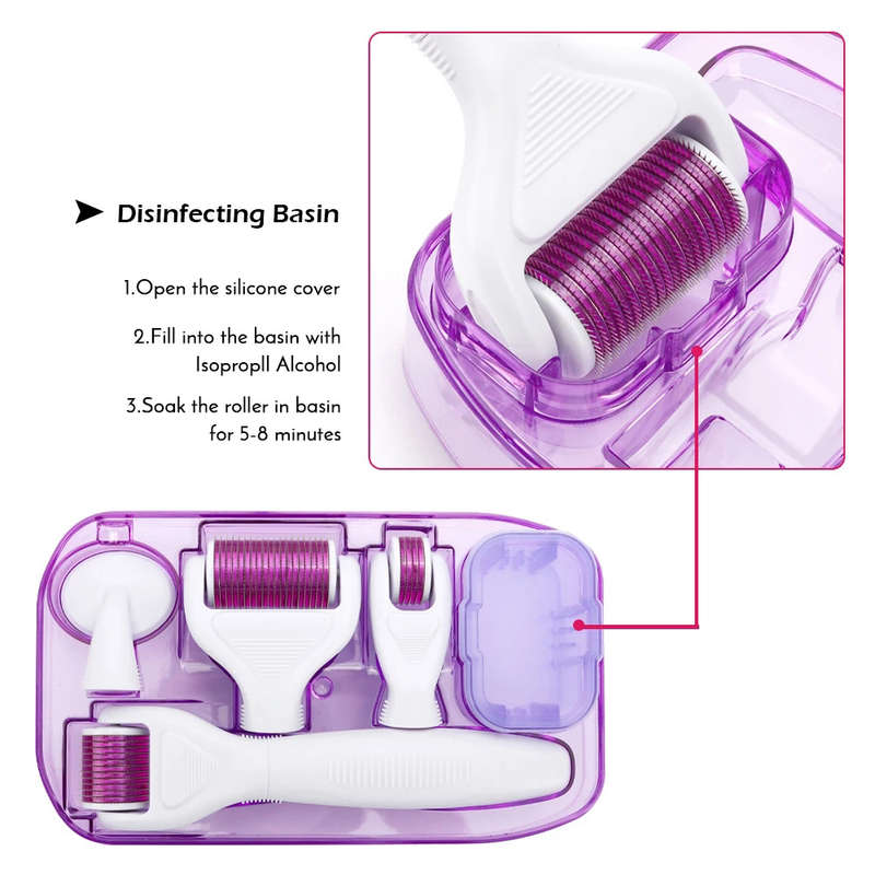 8 in 1 JADE + ICE Derma Roller Micro Needle Kits for Multiple Skin Care