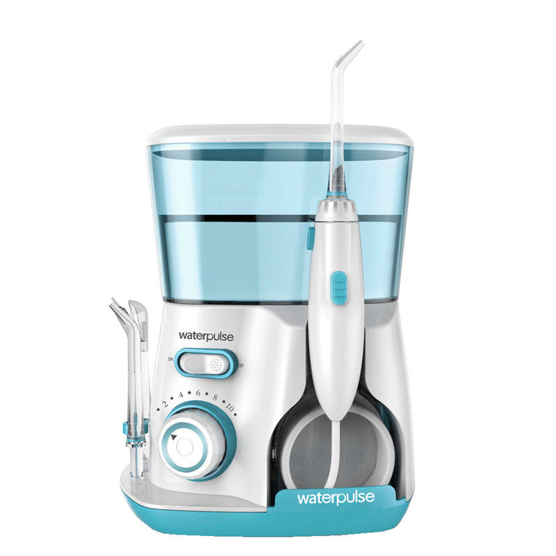 Portable 800ml Capacity Water Dental Flosser for Home & Travel Light Green