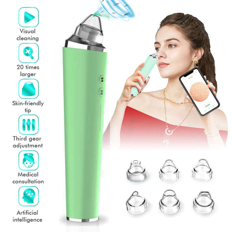 20X Magnification WIFI 5MP Visual Electric Blackhead Remover - Green