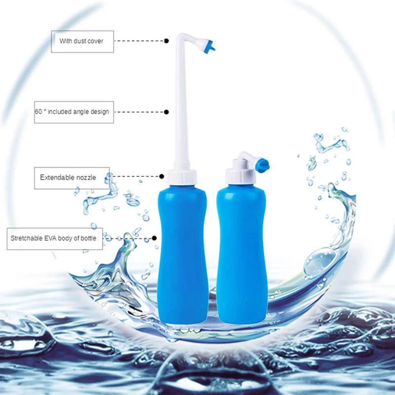Portable Bidet Hand Held Travel Toilet Anal Cleaning Water Spray - 400ml