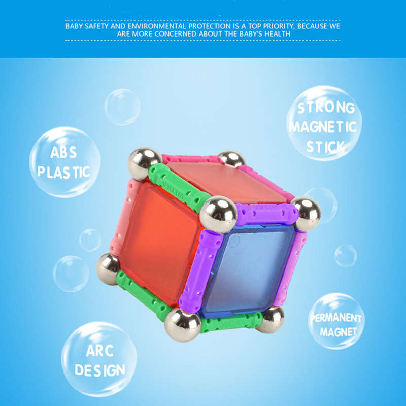 50 Pieces Magnetic Sticks Building Blocks Puzzle Toy Set For Children