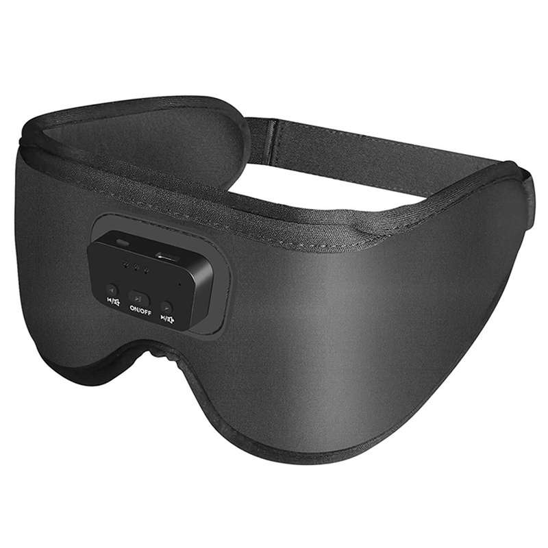 3D Music Eye Mask with 20 Soothing White Noise Sounds for Sleeping Travel