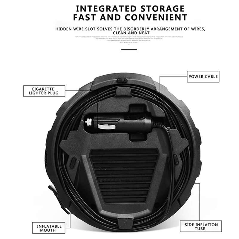 Portable 150PSI Digital Air Compressor Pump Tire Inflator with LED Light