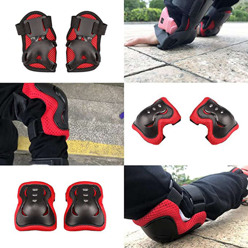 Adjustable Outdoor Sports Knee Pad Elbow Pads Wrist Guard Set - Pack of 7