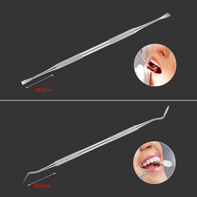 Professional Stainless Steel Dental Scaler Tools Kit Set - 5 Pieces