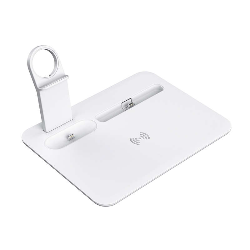 4-in-1 Fast Wireless Charger For iPhone 13 Pro/Airpods 3/Apple Watch White