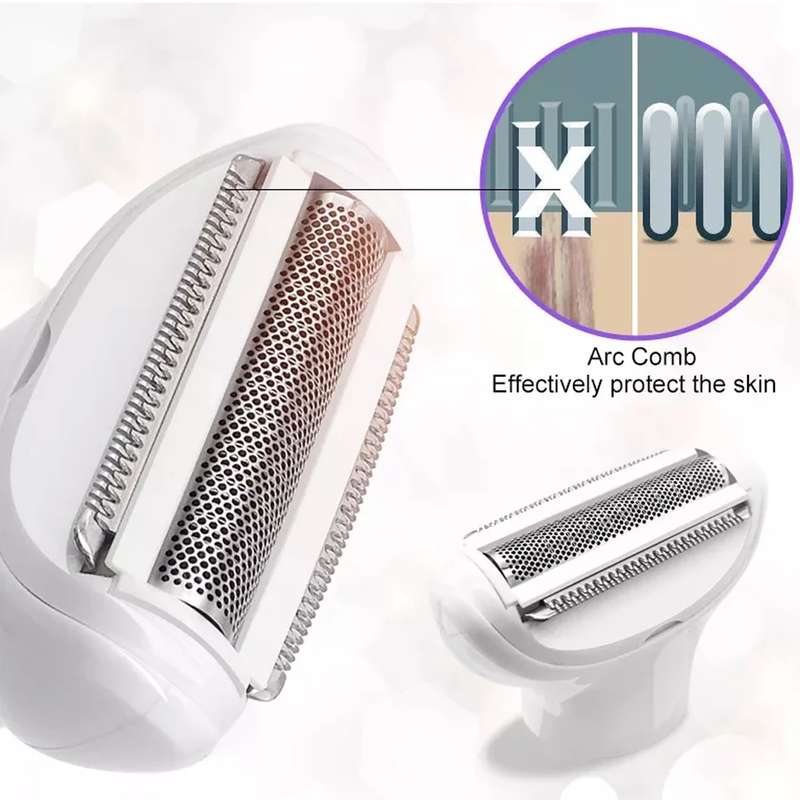 5 in 1 Hair Trimmer for Face Eyebrow Mustache Arm Leg Armpit Bikini -Gold