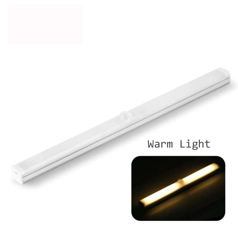 22cm USB Rechargeable Wall Light Motion Sensor Closet Lamp - Warm Light