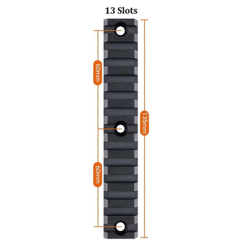 13 Slots Tactical Aluminum Keymod Scope Rail Mount For Hunting