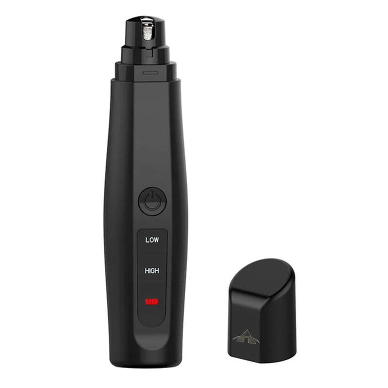 2 Speeds Electric Pet Nail Grinder for Dog Cat Claw Grooming - Black