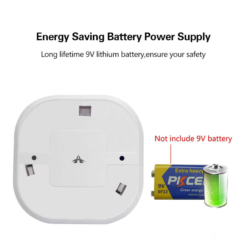 Portable 433MHz Wireless Fire Smoke Detector For Home Kitchen Security