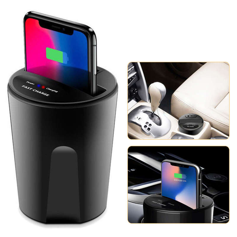 Hands-free Qi 2 in 1 Function Fast Wireless Car Charger