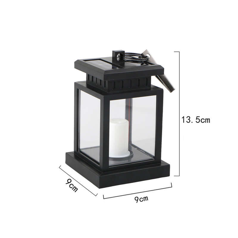 Garden Solar Powered LED Candle Table Lantern Hanging Light