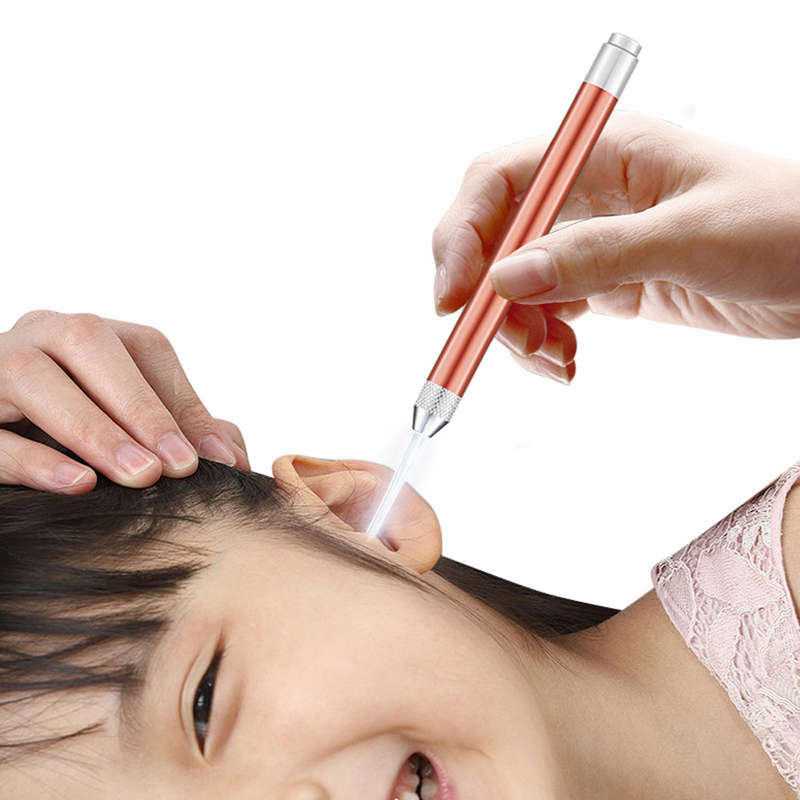 3 In 1 Stainless Steel LED Earpick Ear Spoon Ear Cleaner Set
