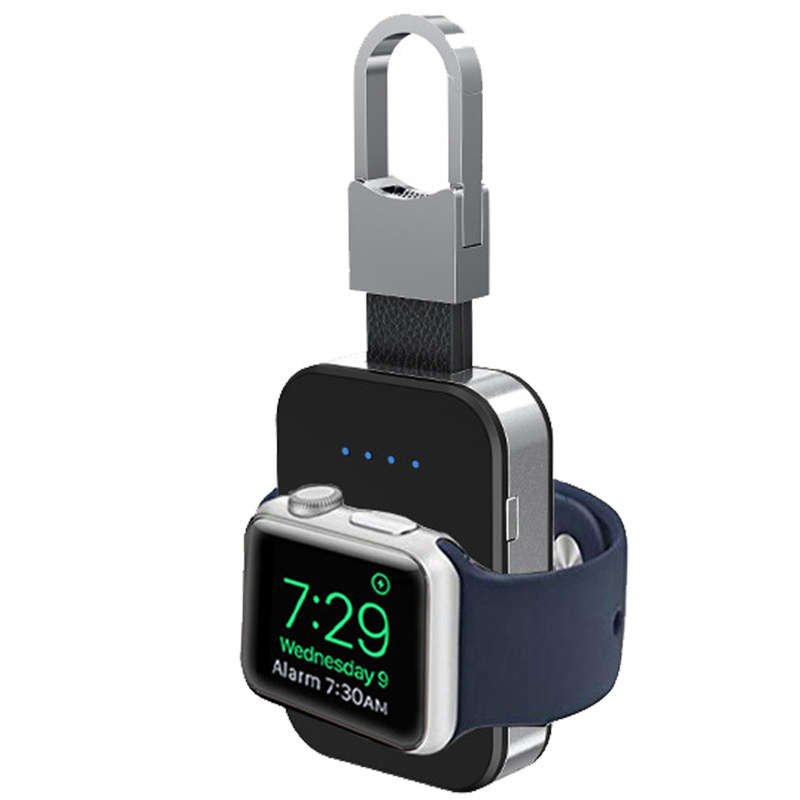 Portable Travel Mini Keyring Wireless Charger for Apple Watch