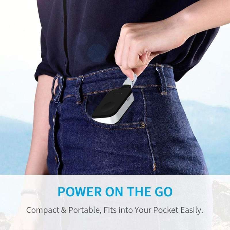 Portable Travel Mini Keyring Wireless Charger for Apple Watch