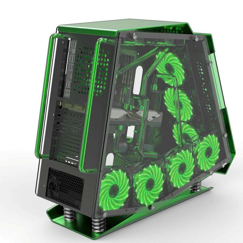 DIY 12cm Neon Clear PC Computer Case Cooling Fan Mod With LED Lights