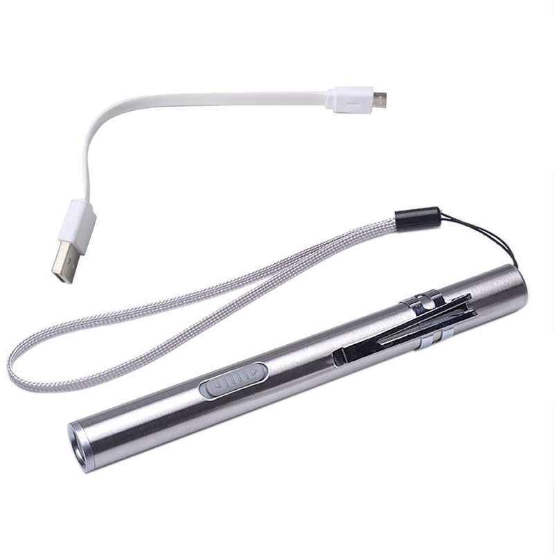 Handy USB Rechargeable Mini Nursing Flashlight LED Pen Light