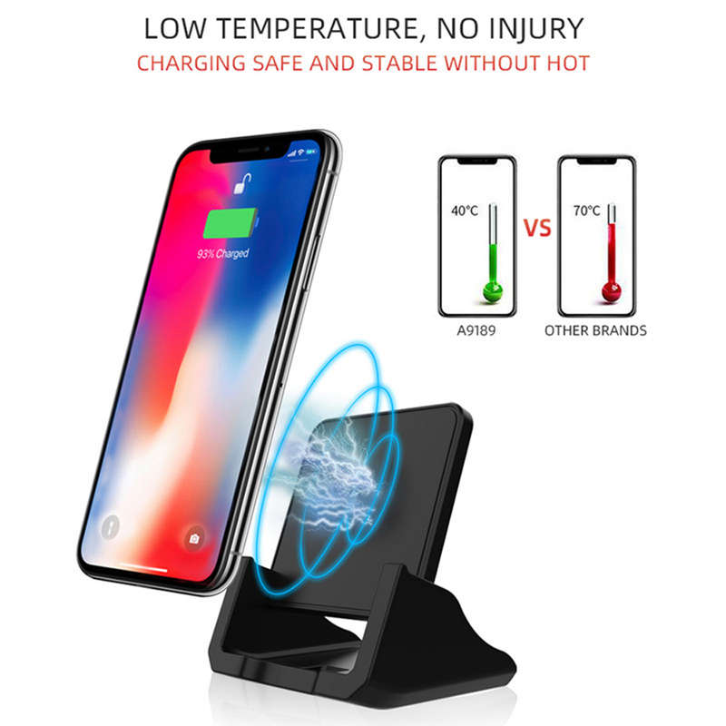 Fast 10W Wireless Charger For iPhone 11 Samsung S10-Black