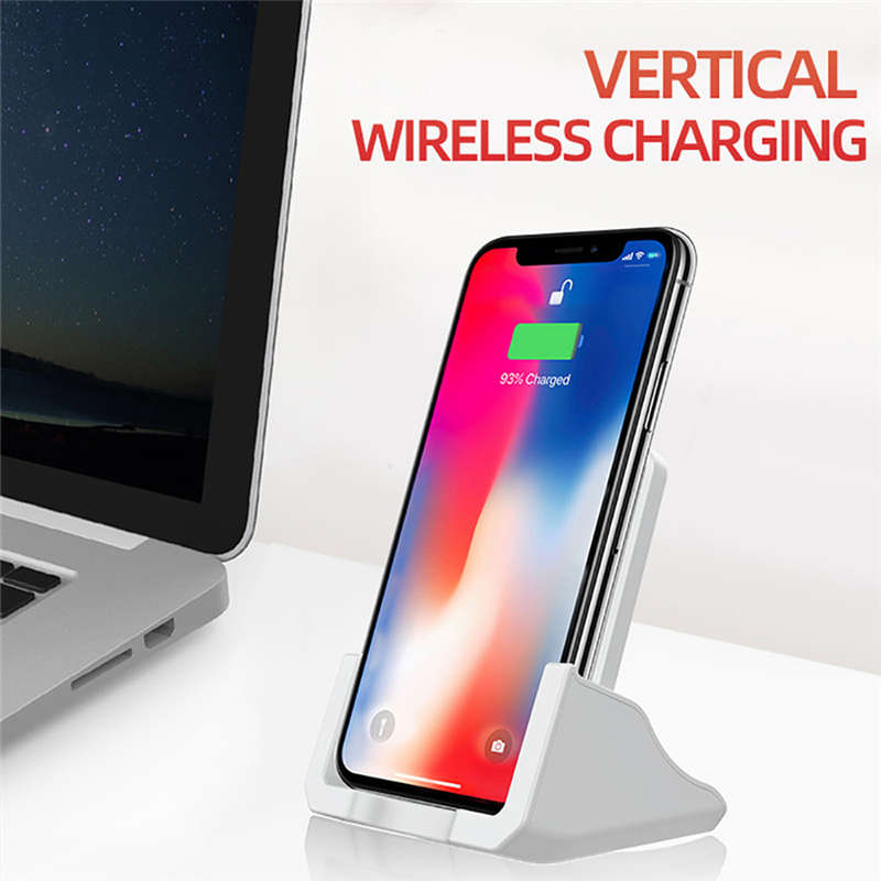 Fast 10W Wireless Charger For iPhone 11 Samsung S10-White