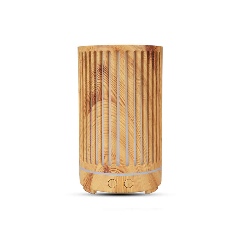 Wood Grain 7 LED Colour Changing LED Lights Ultrasonic Humidifier