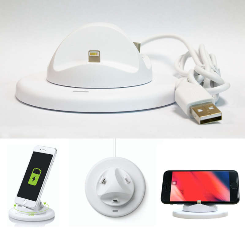 USB Charger Charging Dock Station Holder For Lightning/Micro-USB/Type-C