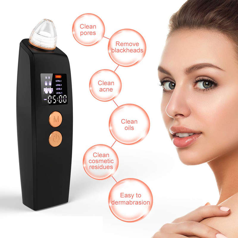 LED Display Electric Remover Blackhead Vacuum Suction Pore Cleaner