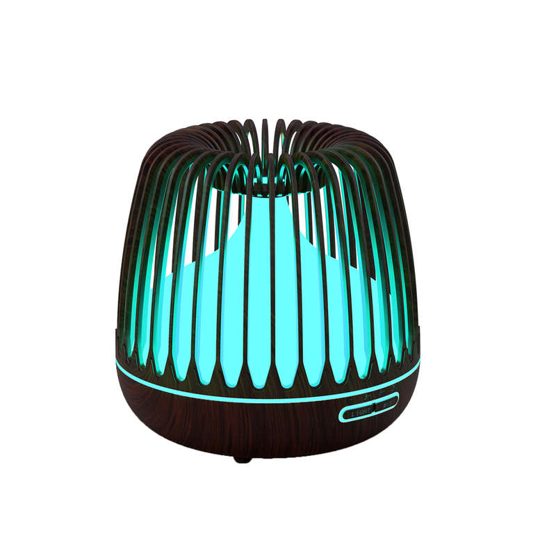 500ML Wood Grain 7 Color Changing Aroma Diffuser Air Humidifier