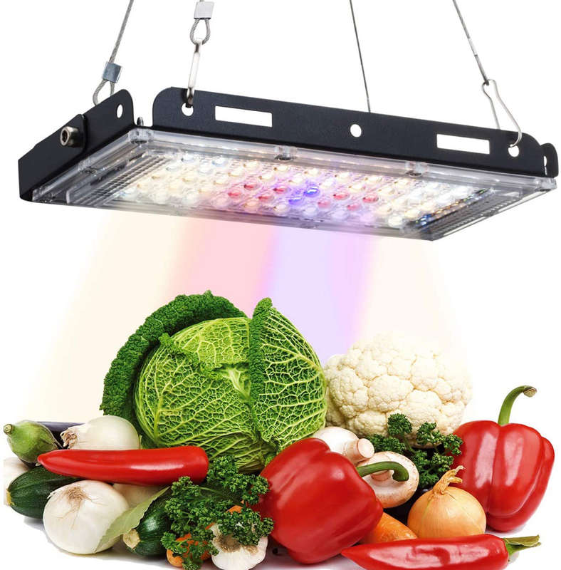LED Grow Light Full Spectrum 50W Ultrathin Hanging Growing Lamp