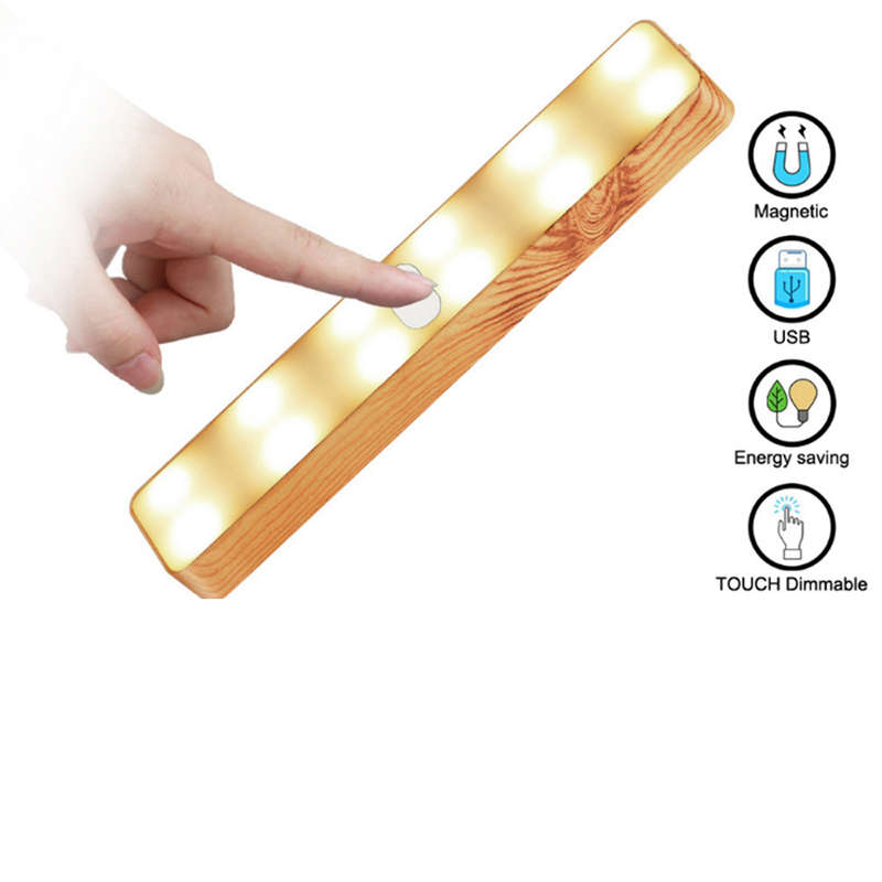 Led Colorful Wood Grain Night Light for Home Camping