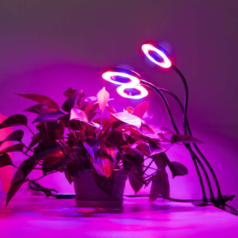 360-Degree Rotary 3 Head Clip Holder Full Spectrum LED Grow Light