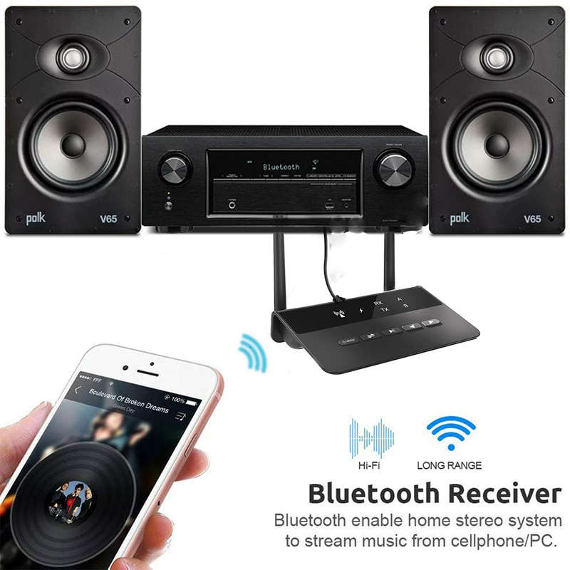 2 in 1 Wireless Bluetooth 5.0 Audio Receiver Transmitter Adapter