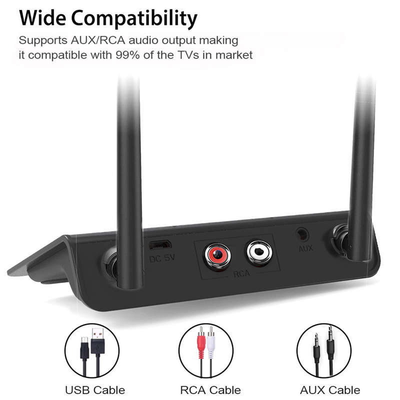 2 in 1 Wireless Bluetooth 5.0 Audio Receiver Transmitter Adapter