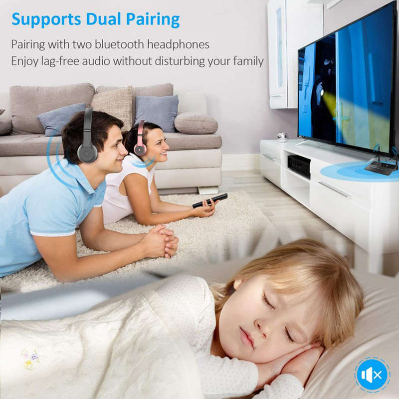 2 in 1 Wireless Bluetooth 5.0 Audio Receiver Transmitter Adapter