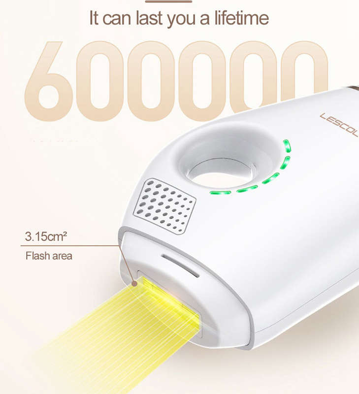 600000 Flash Home Permanent Painless Laser IPL Epilator