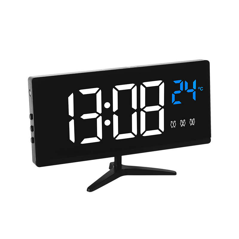 LED Digital Alarm Clock Electronic Desktop Clocks With Temperature Display