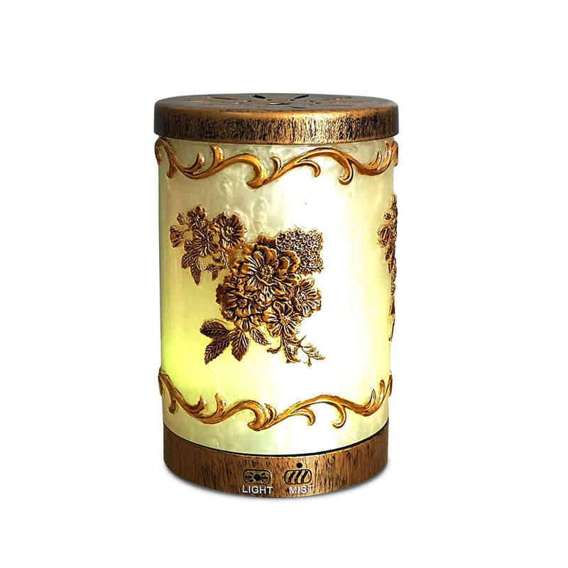 200ml Metal Flower Essential Oil Diffuser with 7 Color Changing Lights