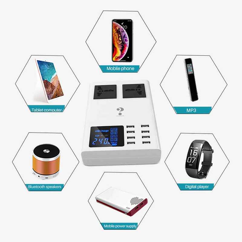 Universal Smart 8 port USB Charger Power Adapter Fast Charging Station