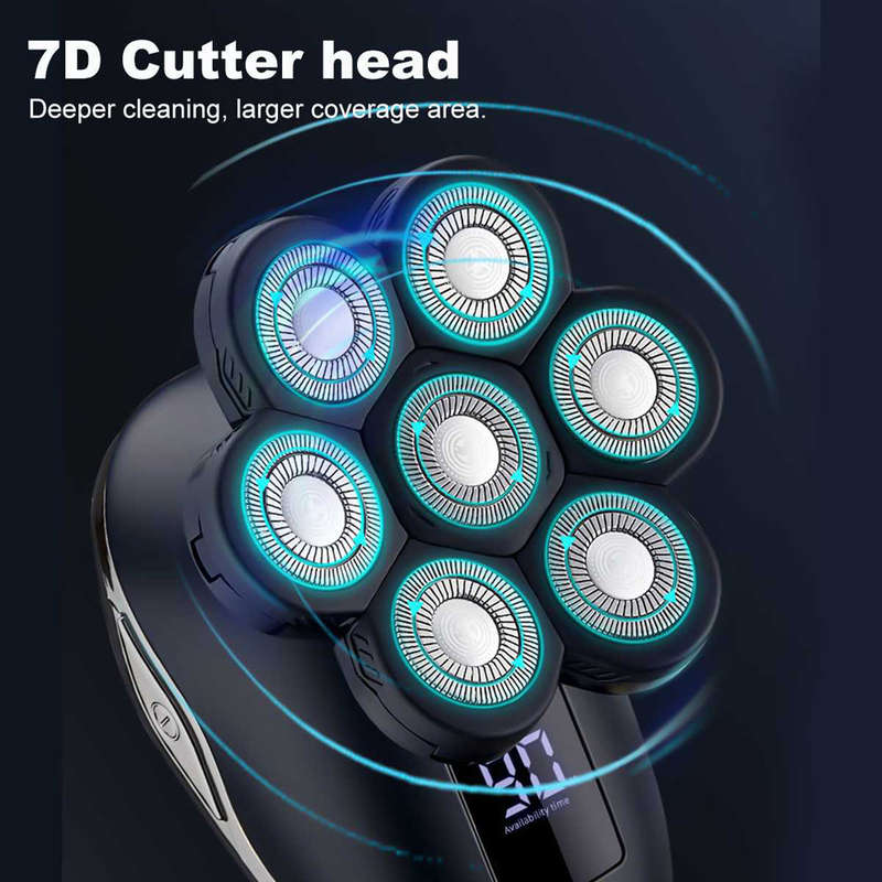 5 In 1 7 Floating Heads Beard Nose Ear Hair Trimmer Electric Shaver