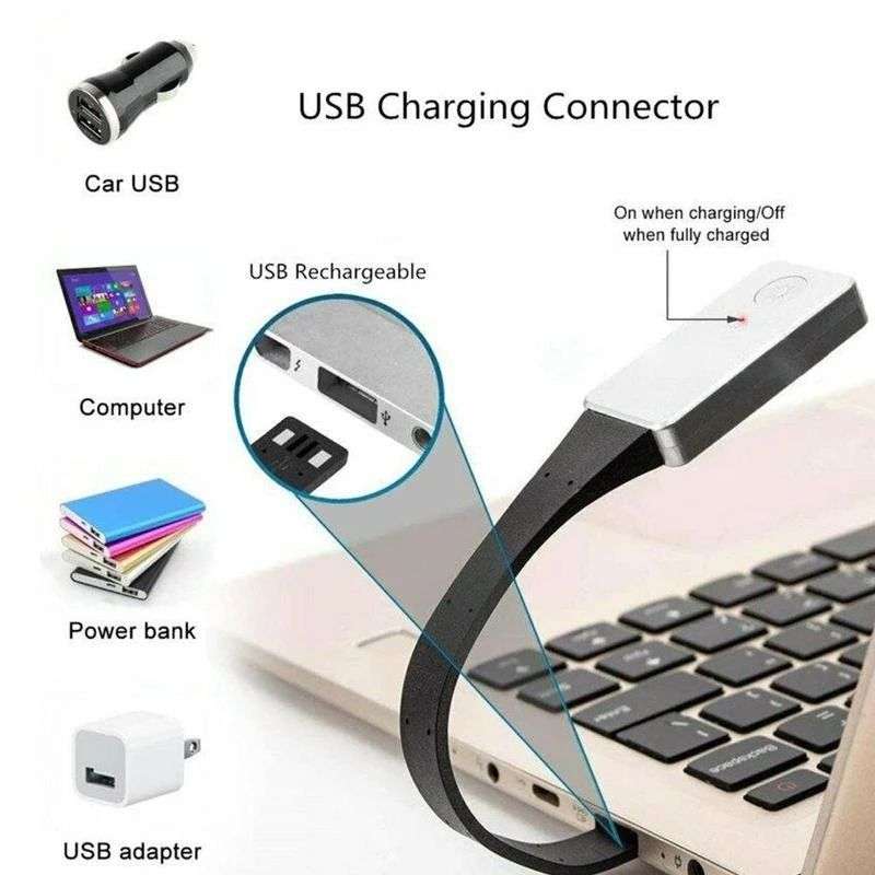 Adjustable Brightness & Rechargeable E-book LED Light Book Reading Lamp