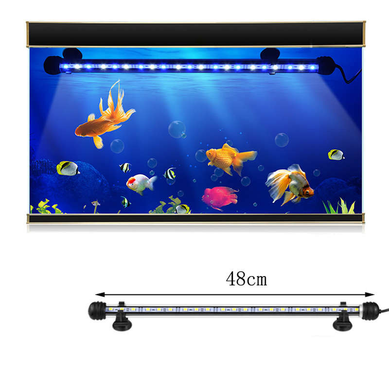 Waterproof LED Fish Tank Lights RGB Aquarium Lights with Timer Control