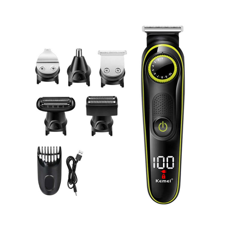 5 in 1 Electric Hair Clipper Shaver Razor Nose Trimmer Grooming Kit
