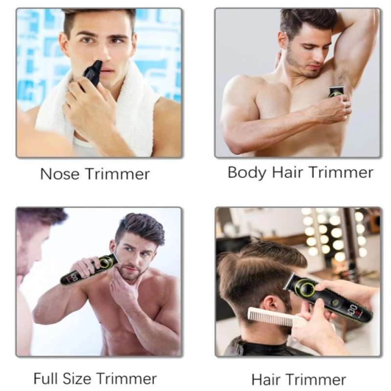 5 in 1 Electric Hair Clipper Shaver Razor Nose Trimmer Grooming Kit